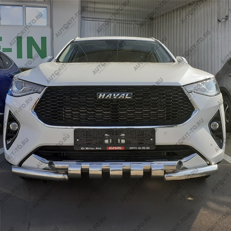 Защита переднего бампера (G) (при отсутствии интерактивной камеры) HAVAL F7X 2019-2021